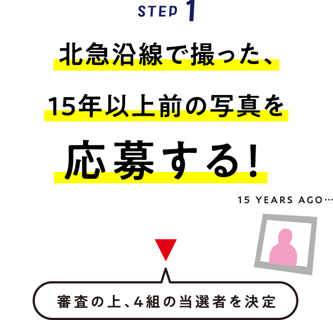 STEP1 北急沿線で撮った、15年以上前の写真を応募する！